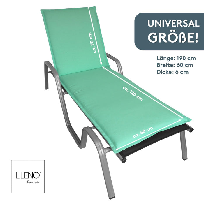 Liegenauflage MALTA perfekt für Strandliege, Sonnenliege Auflage, Gartenliege Auflage